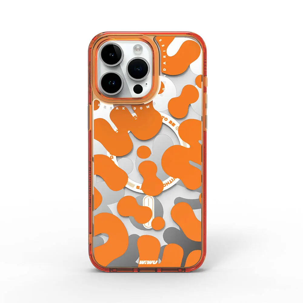 iPhone 15 Pro Max MagSafe Uyumlu Desenli Kılıf - Wiwu Fluorescent G Serisi