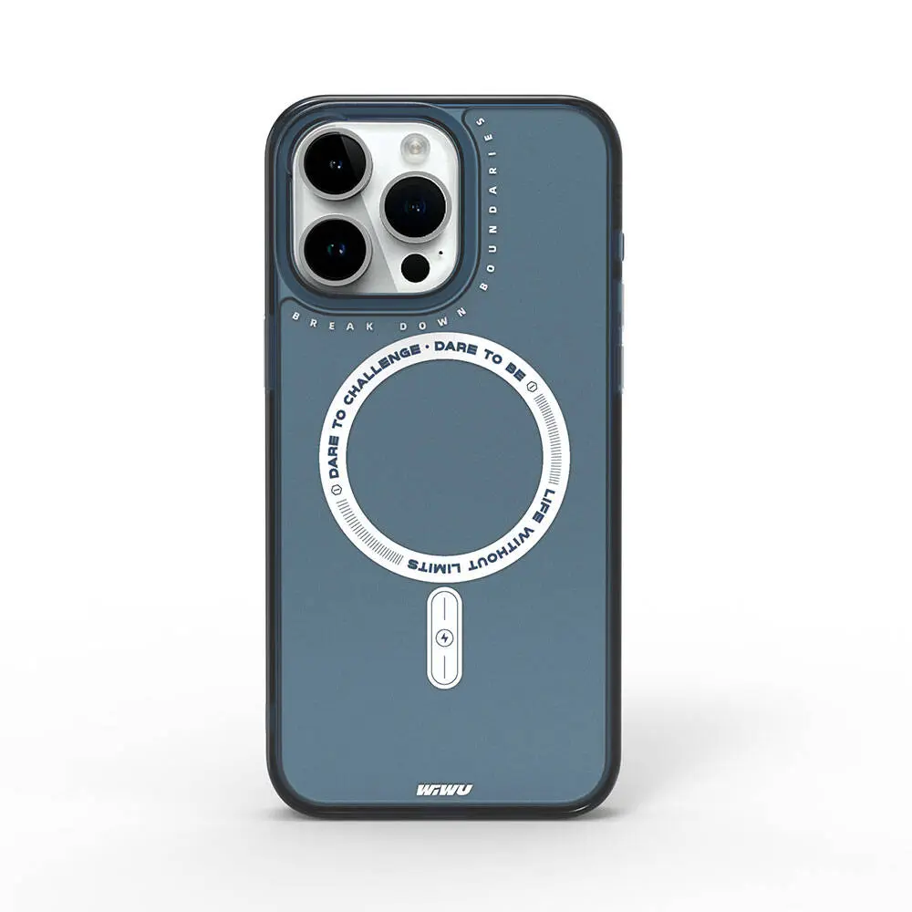 iPhone 15 Pro Max MagSafe Uyumlu Şeffaf Kılıf - Wiwu Basic Color J
