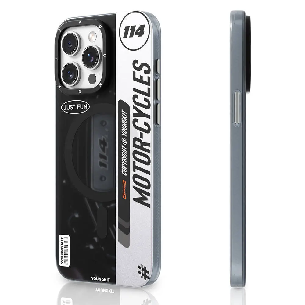 iPhone 15 Pro Max MagSafe Uyumlu Kılıf - Youngkit Motorcycle Legend