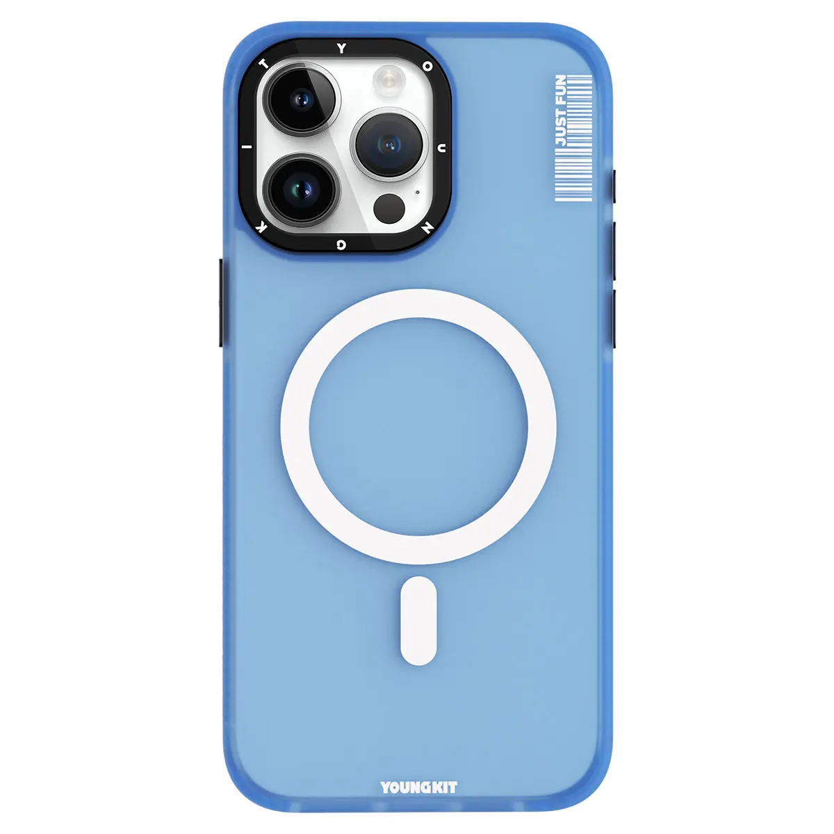 iPhone 15 Pro Max MagSafe Uyumlu Şeffaf Kılıf - Youngkit Colored Sand