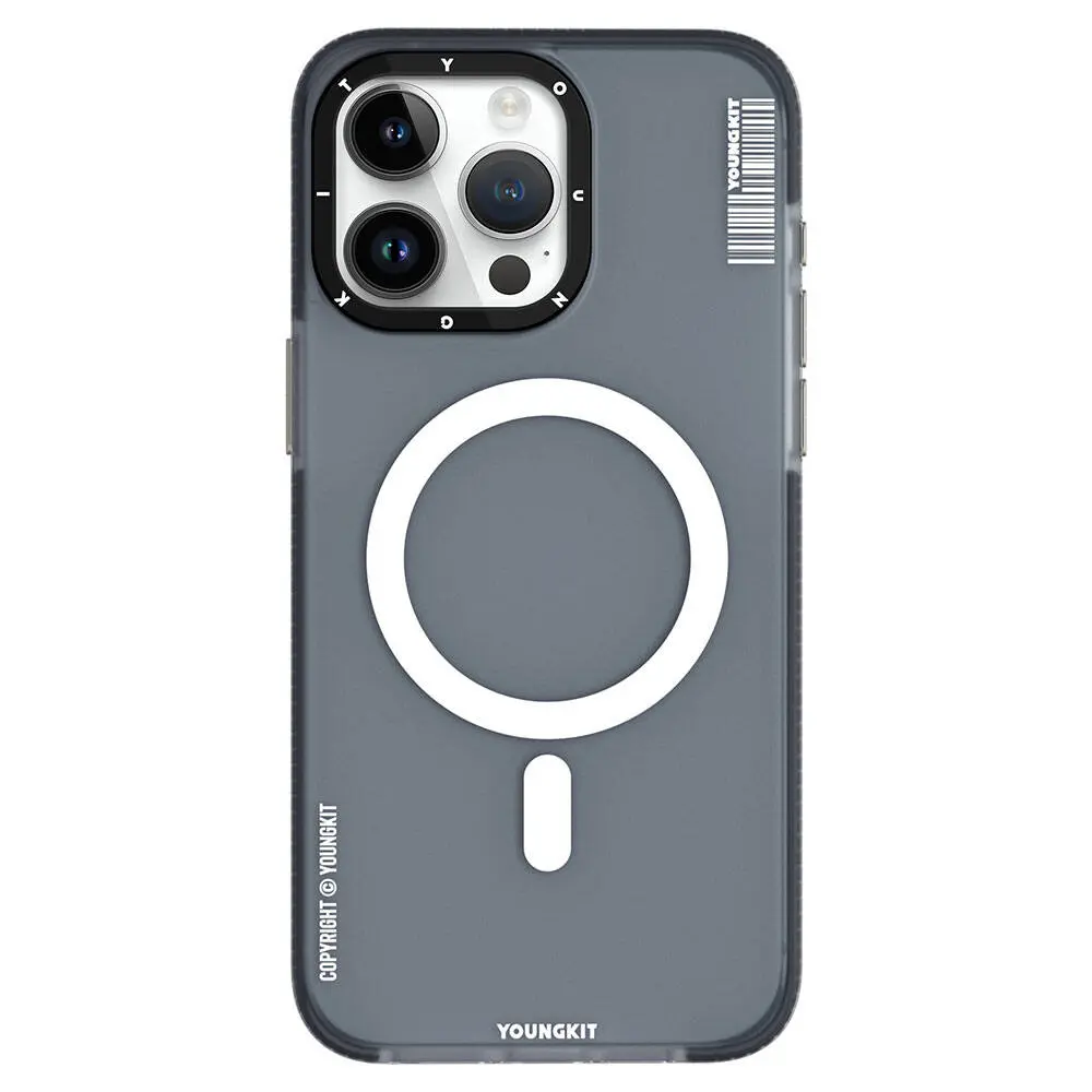 iPhone 15 Pro Max MagSafe Uyumlu Şeffaf Kılıf - Youngkit Jiansha