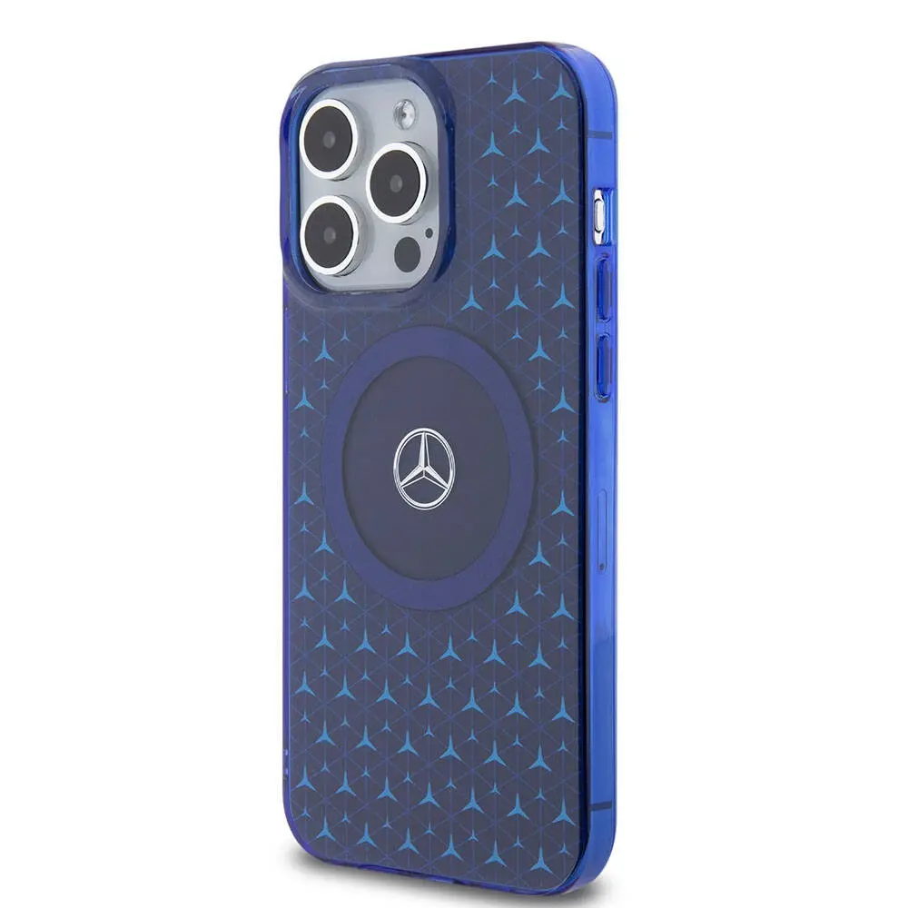 iPhone 15 Pro Max MagSafe Uyumlu Çift Katmanlı Kılıf - Mercedes Benz Mini Yıldız