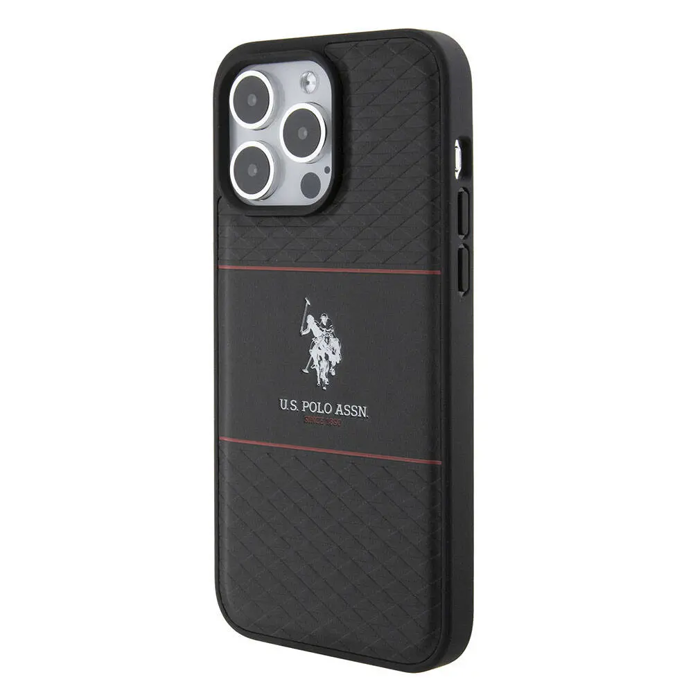 iPhone 15 Pro Max Deri Şeritli Lisanslı Kılıf - U.S. Polo Assn.