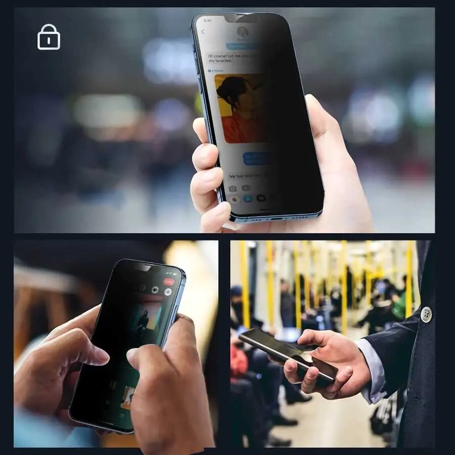 iPhone 15 Pro Max Hayalet Ekran Koruyucu - Davin Privacy Seramik