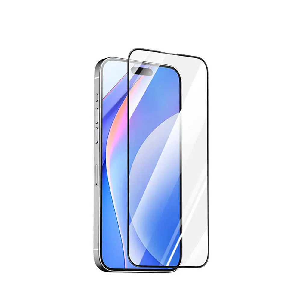 iPhone 15 Pro Max 3D HD Full Transparan Temperli Cam Ekran Koruyucu - Recci RSP-A05SD