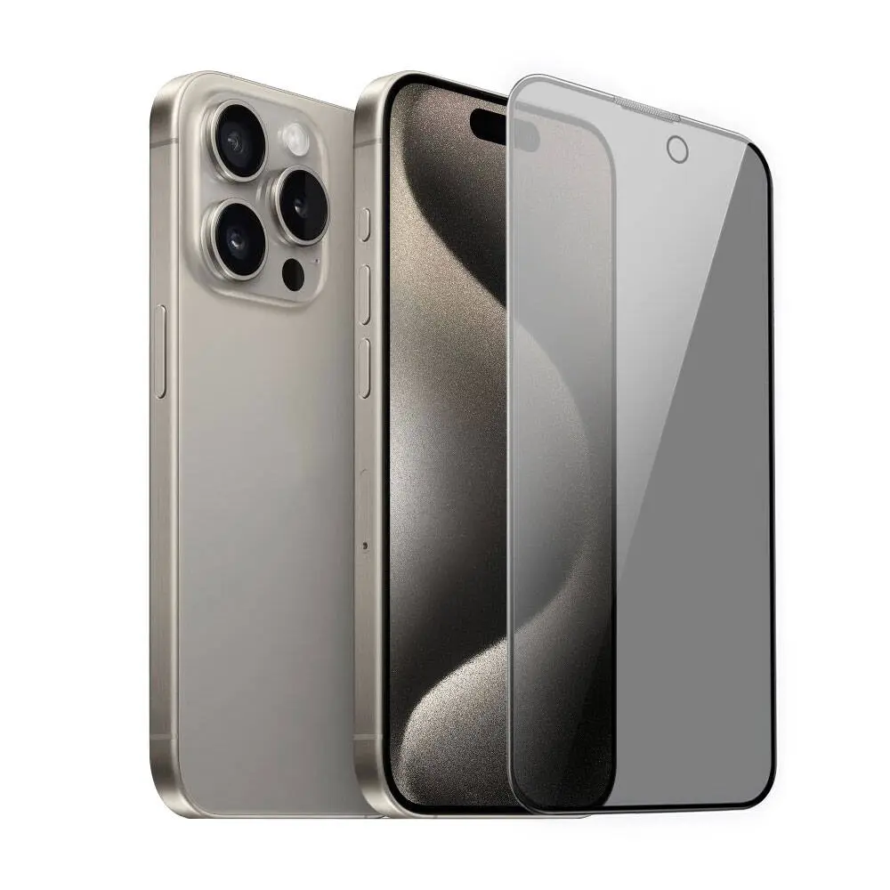 iPhone 15 Pro Max Gizlilik Filtreli Ekran Koruyucu - Wiwu iPrivacy HD