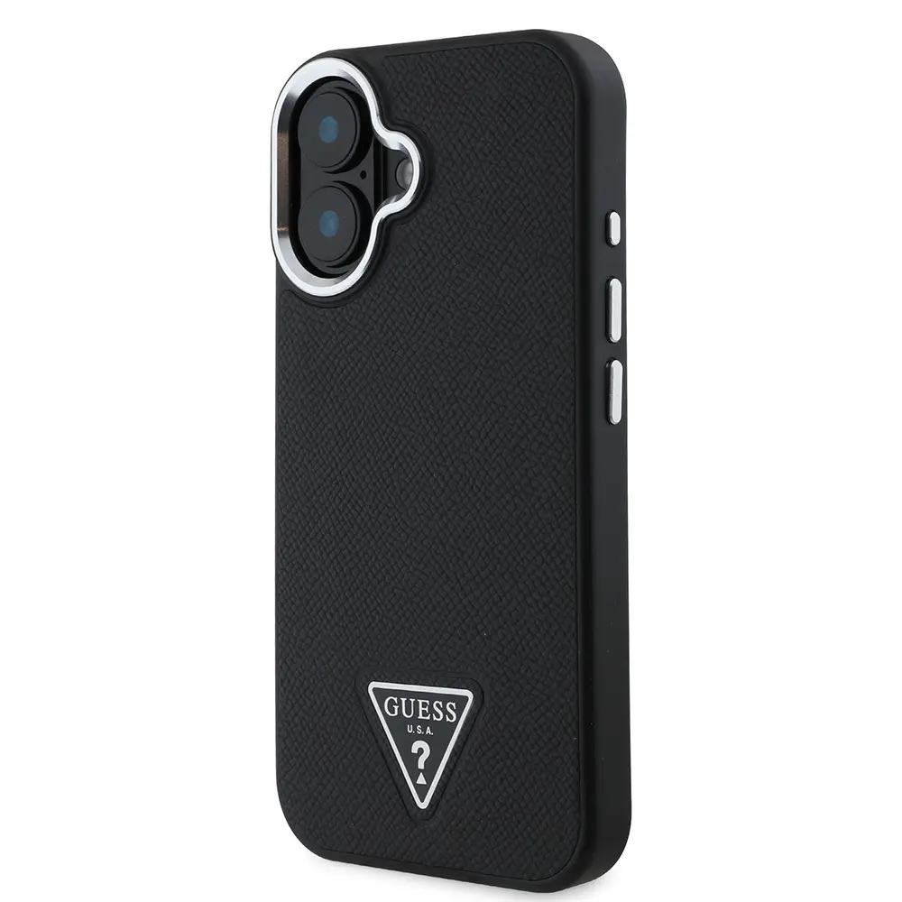 iPhone 16 MagSafe Uyumlu Grained Triangle Kılıf - Guess