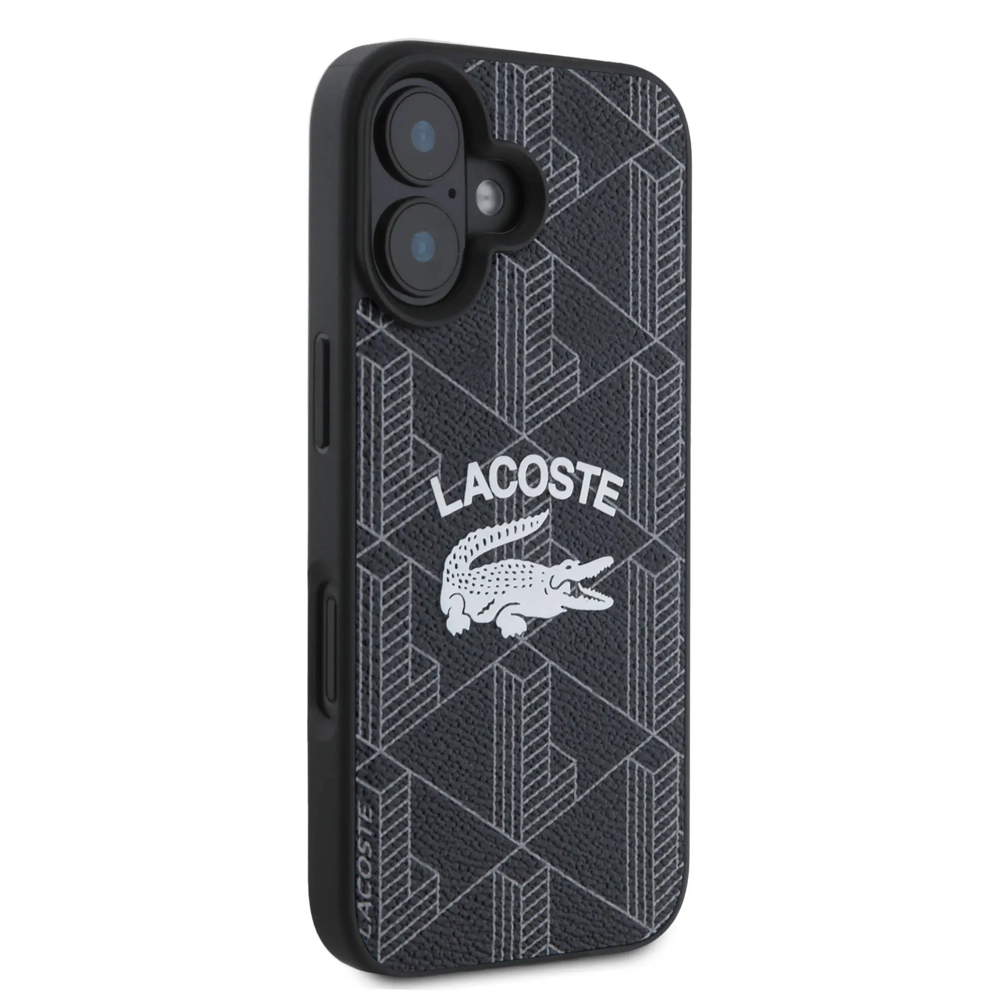 iPhone 16 MagSafe Uyumlu Lacoste Lisanslı Kılıf - Mono Vintage Logo
