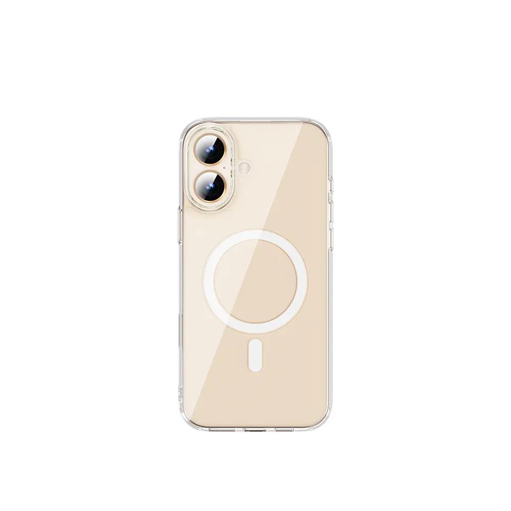 iPhone 16 Manyetik Şeffaf Sert PC Kılıf - Wiwu Magnetic Crystal