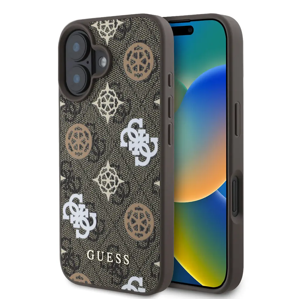 iPhone 16 Plus MagSafe Uyumlu Desenli Kılıf - Guess Peony