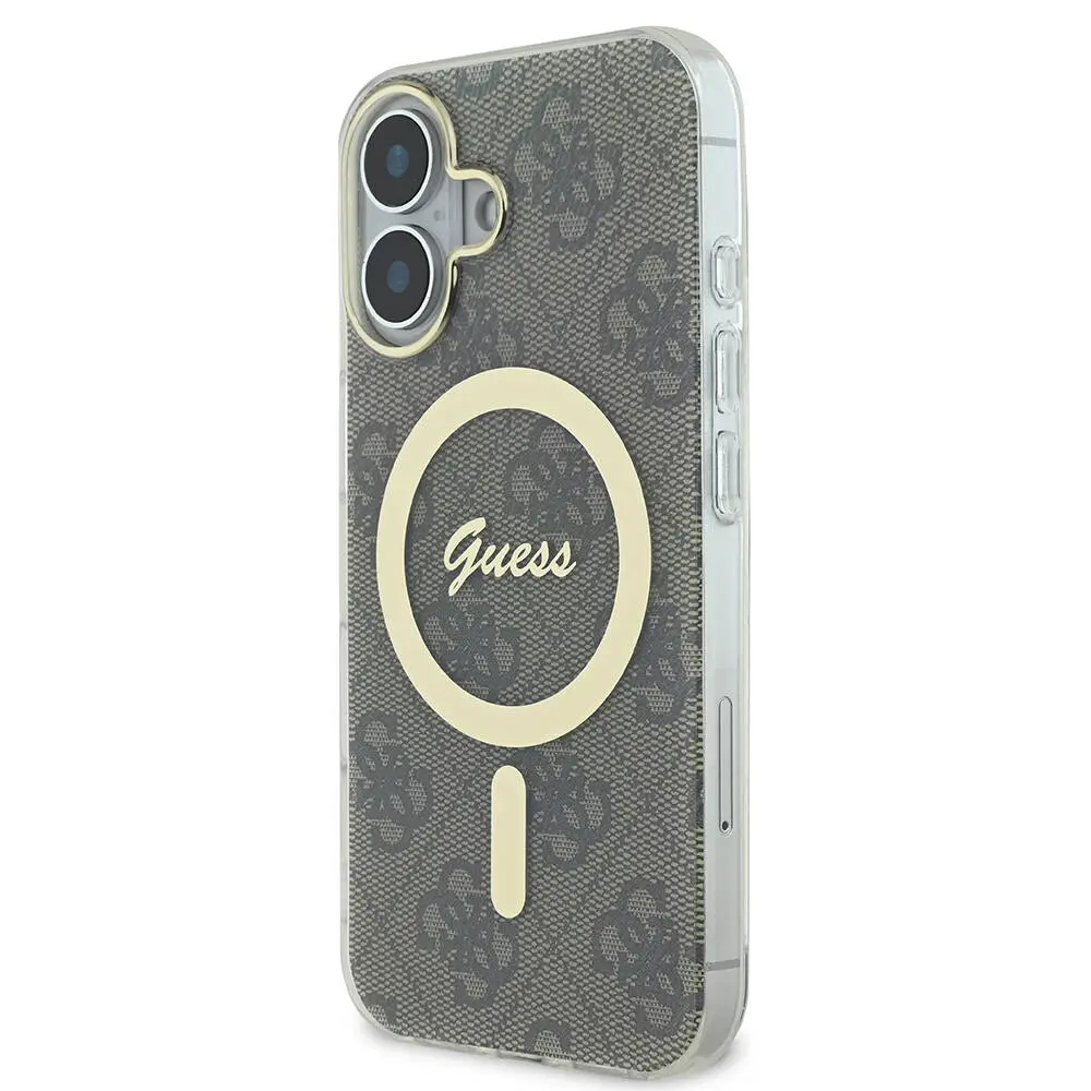 iPhone 16 Plus MagSafe Uyumlu 4G Desenli Kılıf - Guess Lisanslı