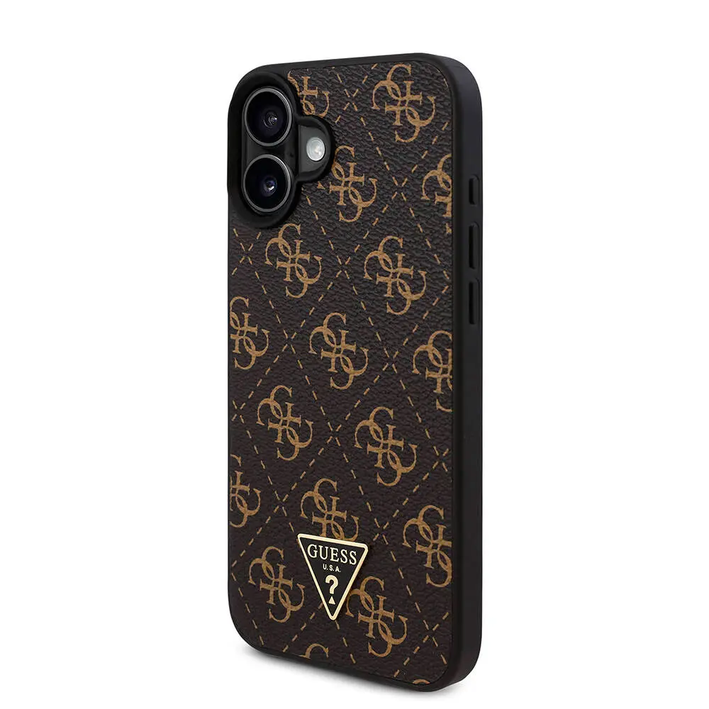 iPhone 16 Plus PU Deri 4G Desenli Kılıf - Guess Orjinal Lisanslı