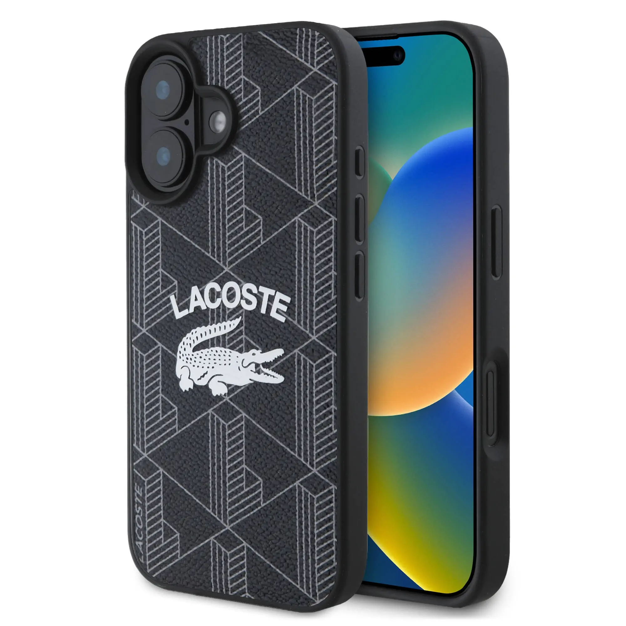 iPhone 16 Plus MagSafe Uyumlu Kılıf - Lacoste Mono Vintage Logo