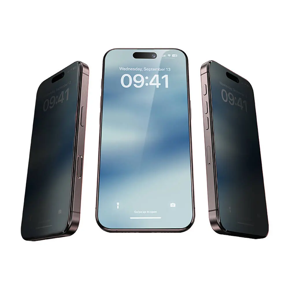 iPhone 16 Plus Gizlilik Ekran Koruyucu 10'lu Paket - Benks Privacy Air Shield