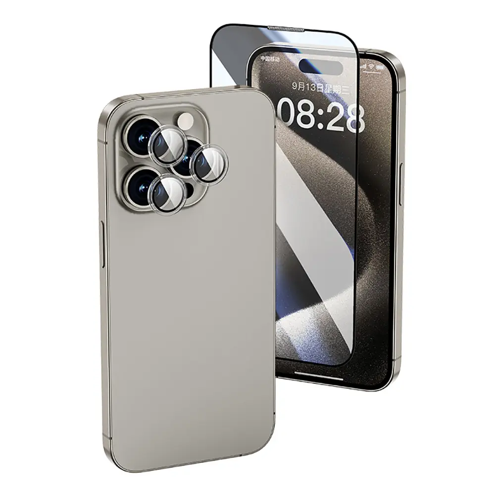 iPhone 16 Pro Ekran ve Kamera Lens Koruyucu Set - Wiwu Wi-IP002