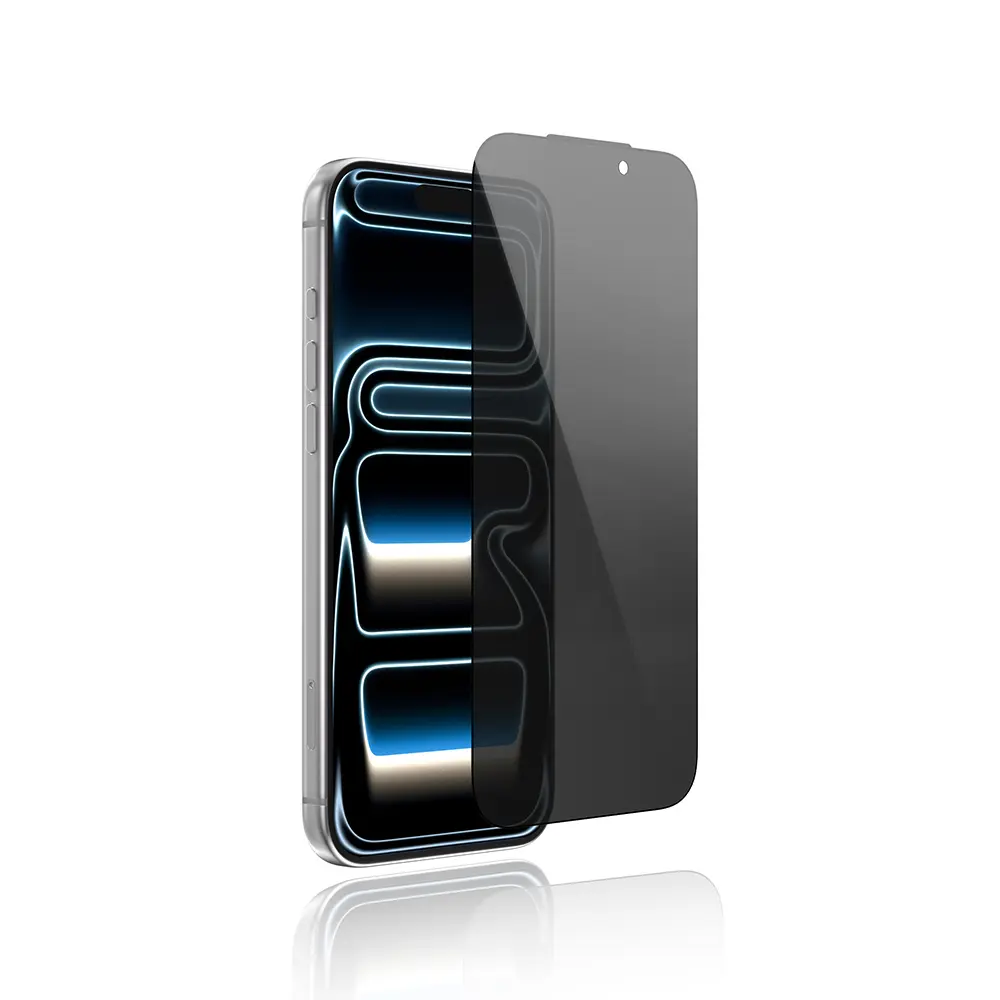 iPhone 16 Pro 360 Derece Gizlilik Temperli Cam Ekran Koruyucu - Youngkit AP 2.5D