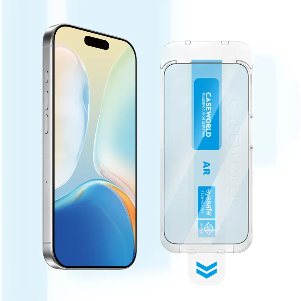 iPhone 16 Pro Temperli Cam Ekran Koruyucu, Uygulama Aparatlı - CaseWorld Applicator