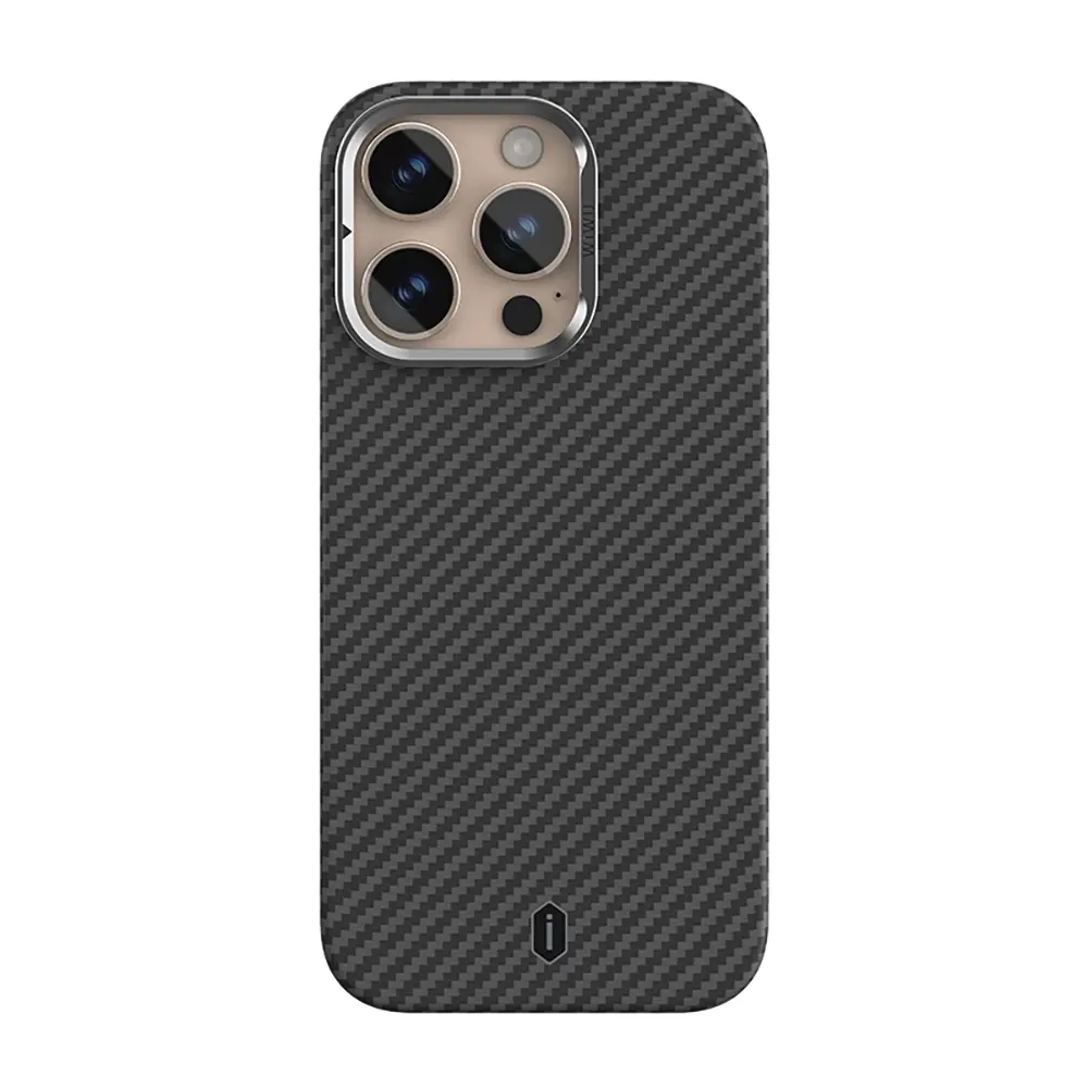 iPhone 16 Pro MagSafe Uyumlu Kamera Standlı Kılıf - Wiwu DCC-206 Aramid Fiber