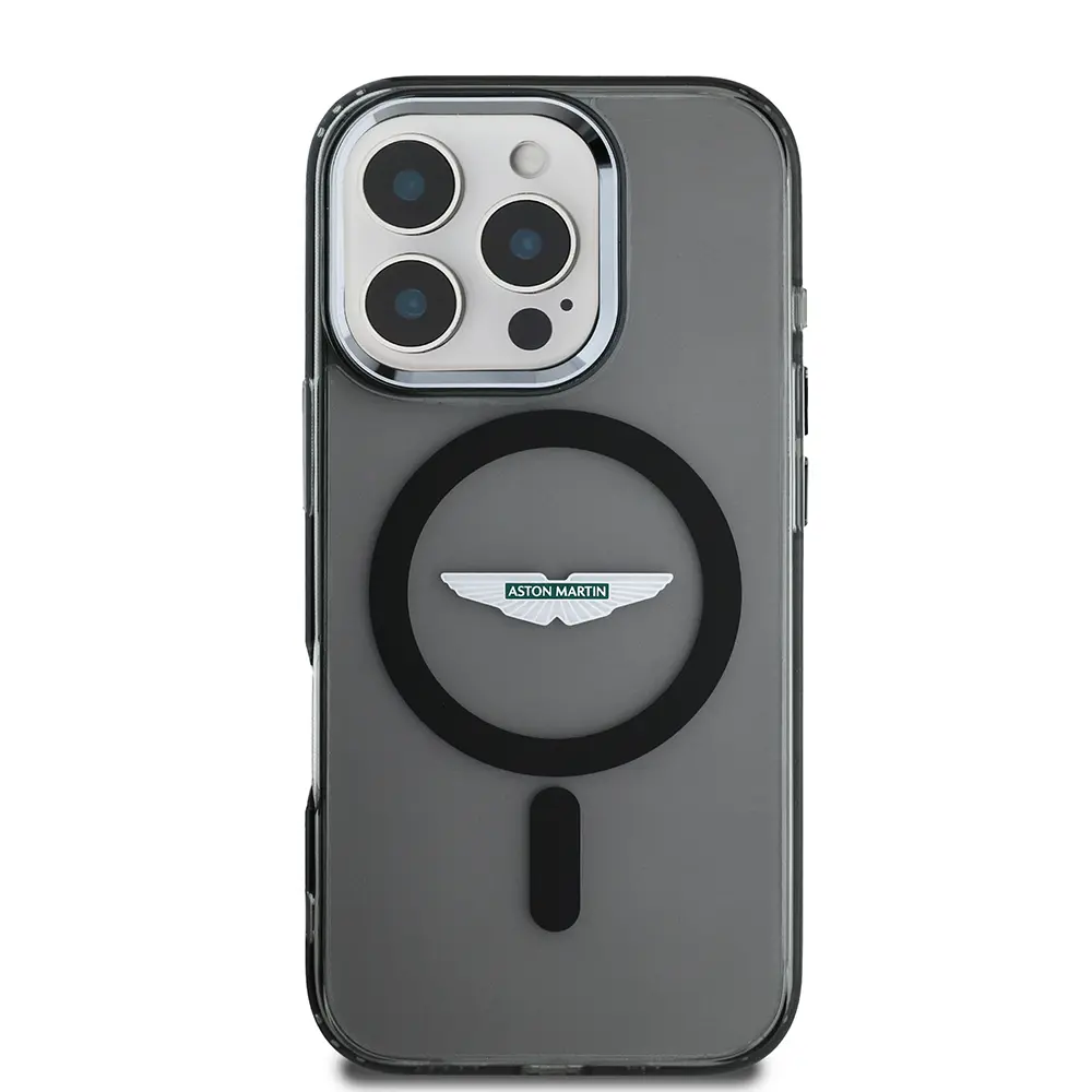 iPhone 16 Pro MagSafe Uyumlu Kılıf - Aston Martin Lisanslı Buzlu Kapak