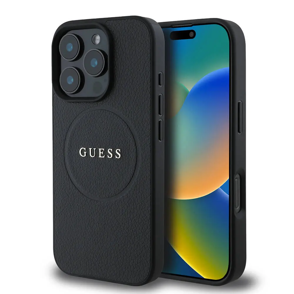 iPhone 16 Pro MagSafe Uyumlu Lisanslı Kılıf - Guess Grained