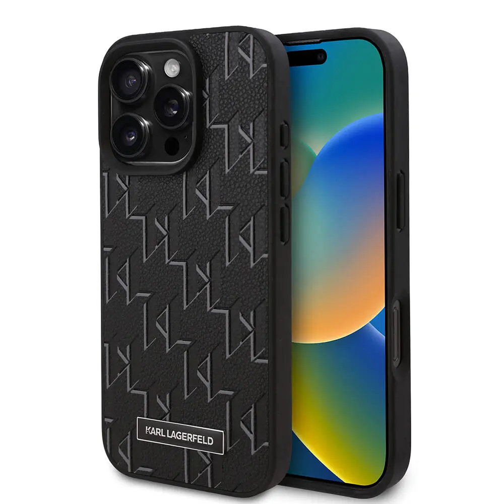 iPhone 16 Pro MagSafe Uyumlu Kılıf - Karl Lagerfeld KL Hot Stamp