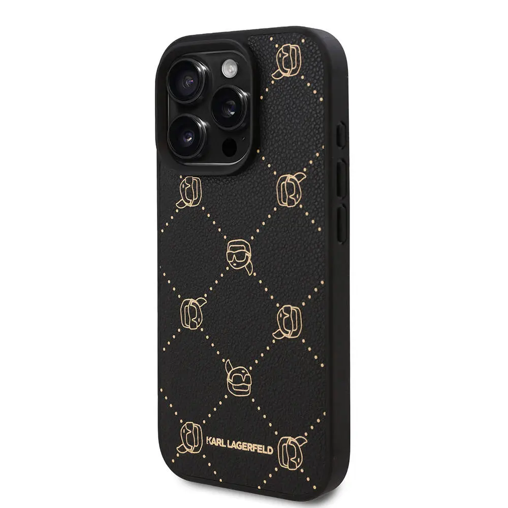 iPhone 16 Pro MagSafe Uyumlu PU Deri Kılıf - Karl Lagerfeld K.Heads