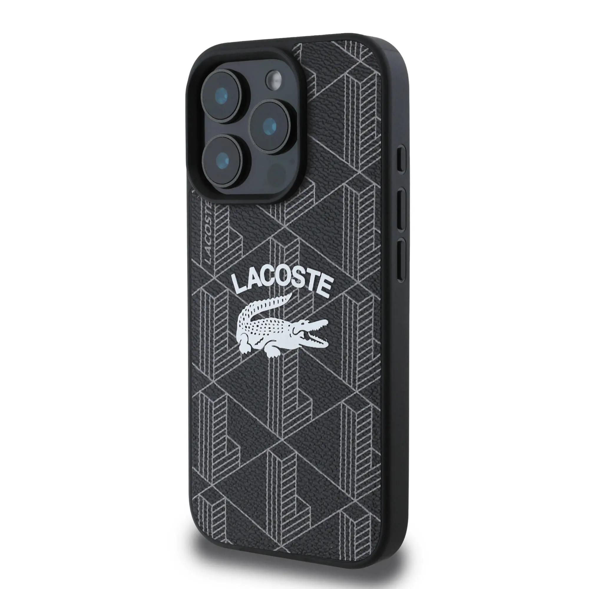 iPhone 16 Pro MagSafe Uyumlu Kılıf - Lacoste Mono Vintage Logo
