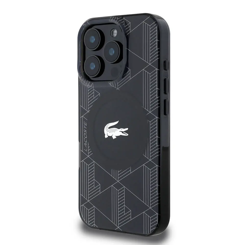 iPhone 16 Pro MagSafe Uyumlu IML Baskılı Kılıf - Lacoste Monogram