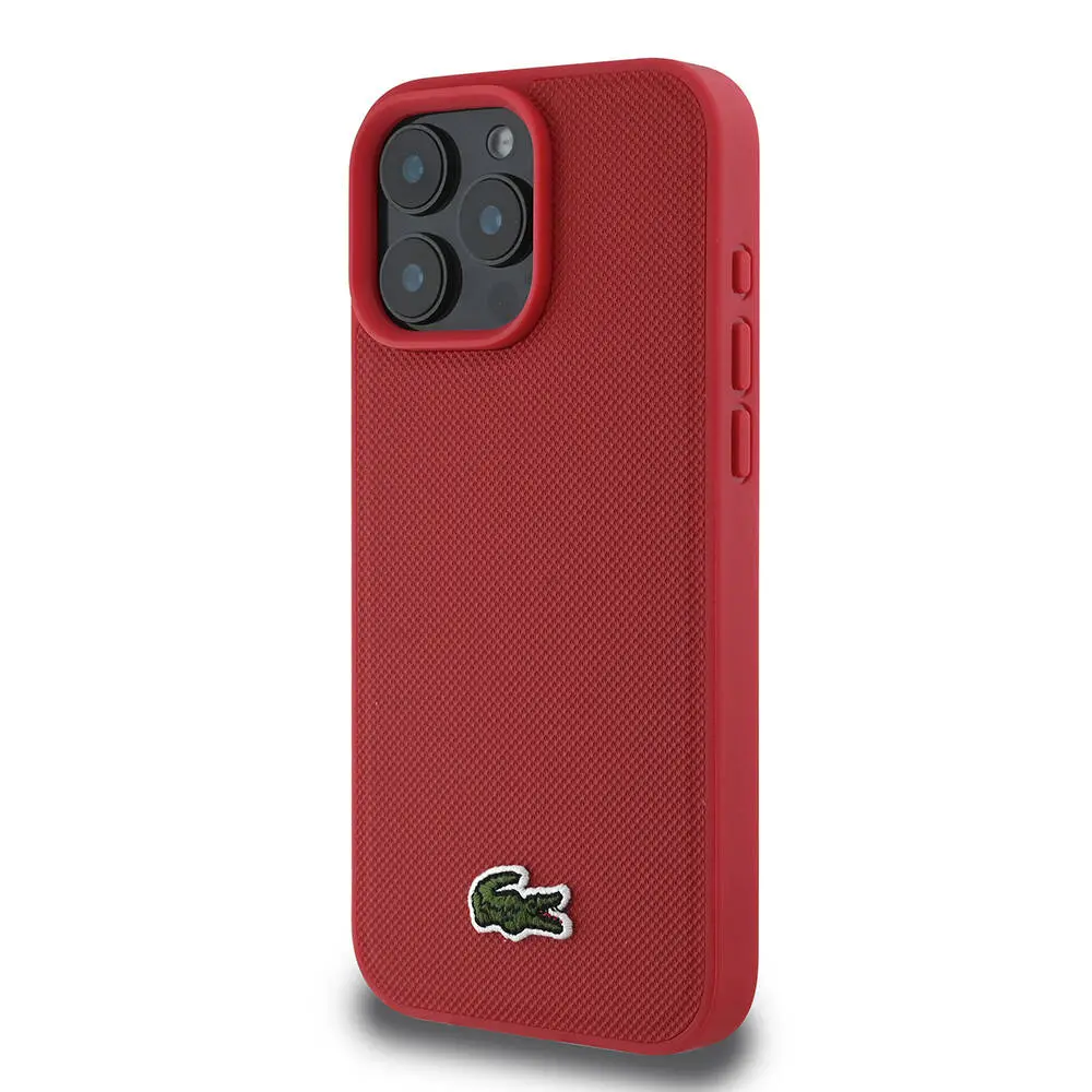 iPhone 16 Pro Kılıf, Lisanslı PU Pike Desenli - Lacoste