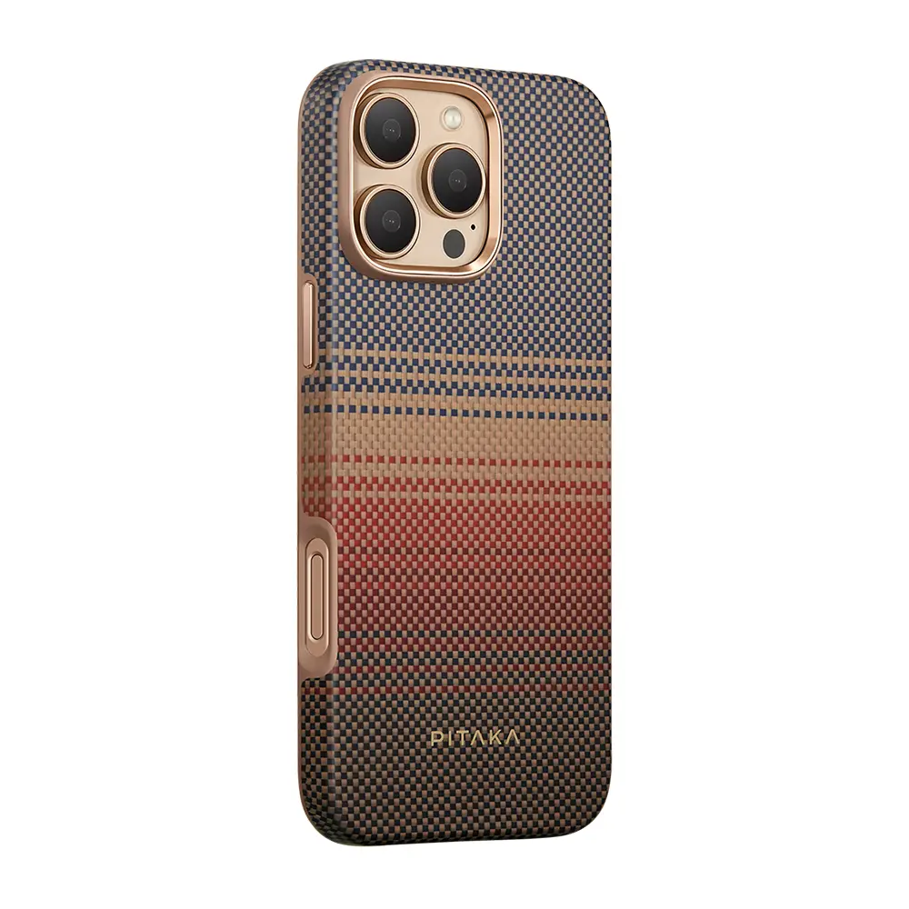 iPhone 16 Pro MagSafe Uyumlu Aramid Fiber Kılıf - Pitaka Sunset