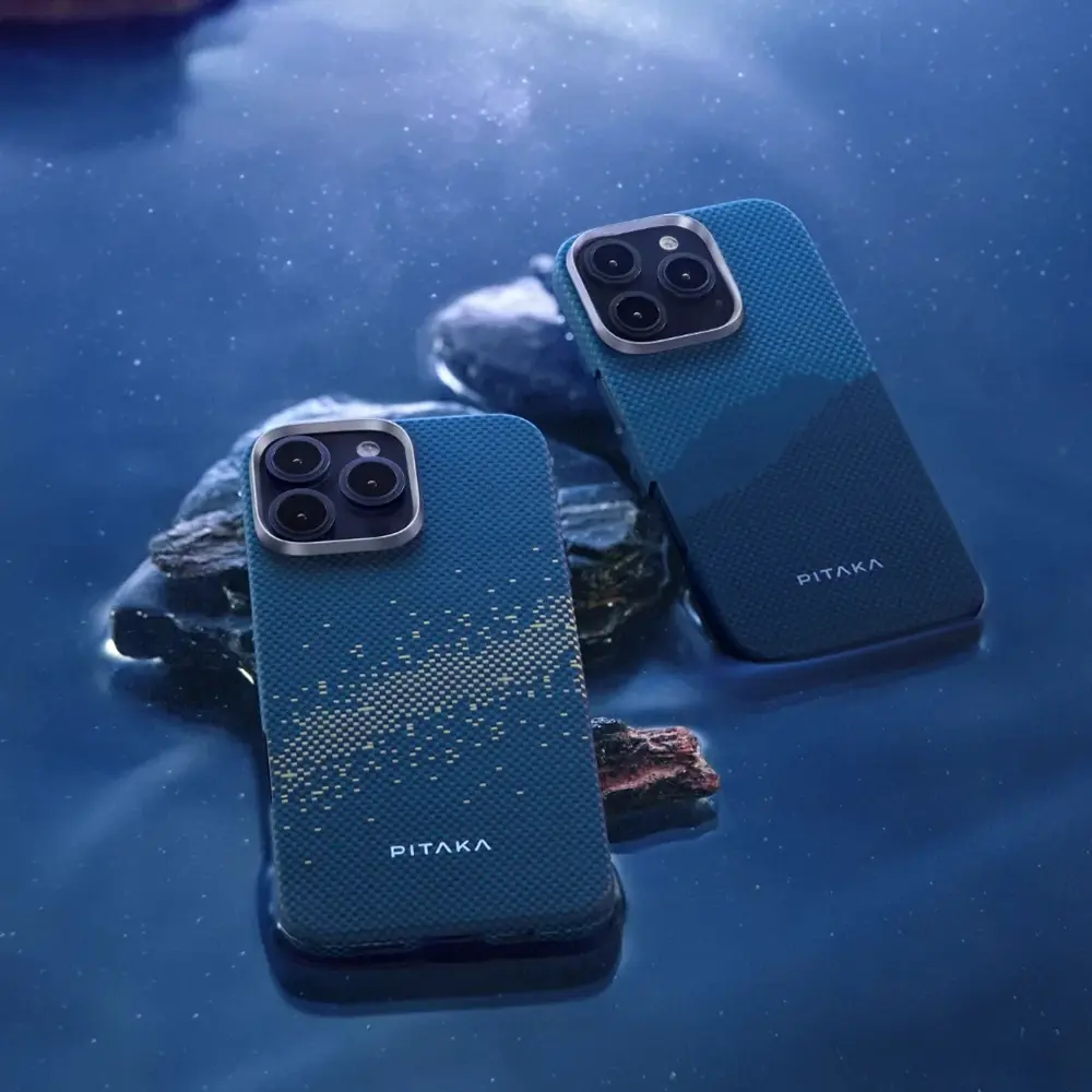 iPhone 16 Pro MagSafe Uyumlu Aramid Fiber Kılıf - Pitaka Tactile Woven Starpeak