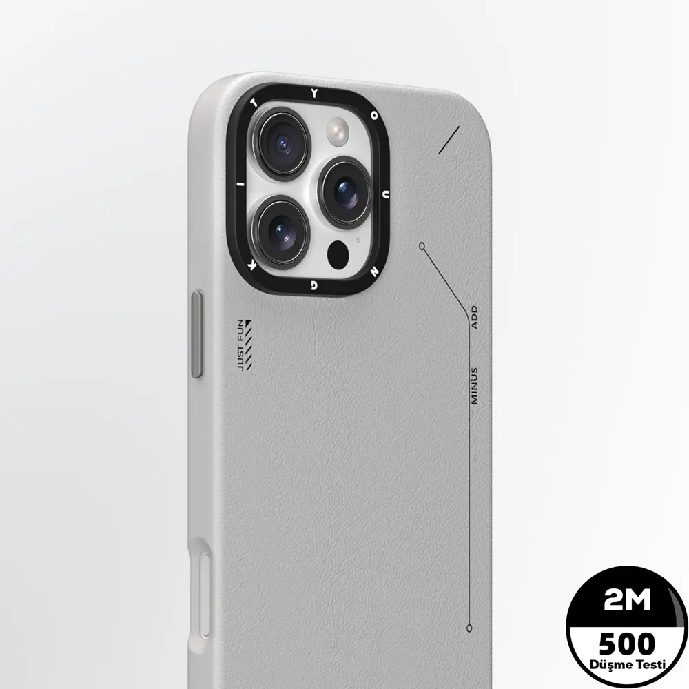 iPhone 16 Pro MagSafe Uyumlu Mat Deri Desenli Kılıf - Youngkit Tech Fashion