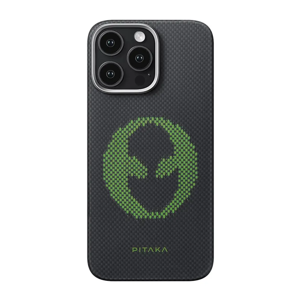 iPhone 16 Pro MagSafe Uyumlu Aramid Fiber Kılıf - Pitaka Tactile Woven Aries