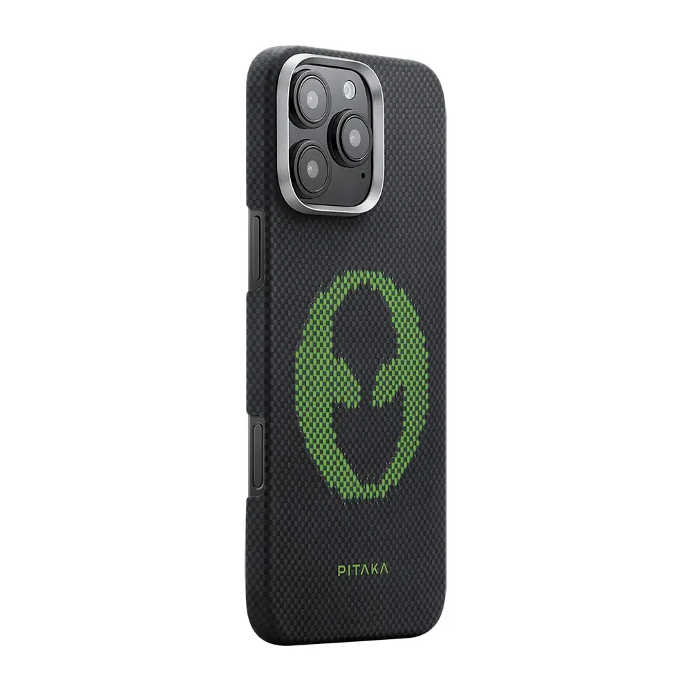 iPhone 16 Pro MagSafe Uyumlu Aramid Fiber Kılıf - Pitaka Tactile Woven Aries