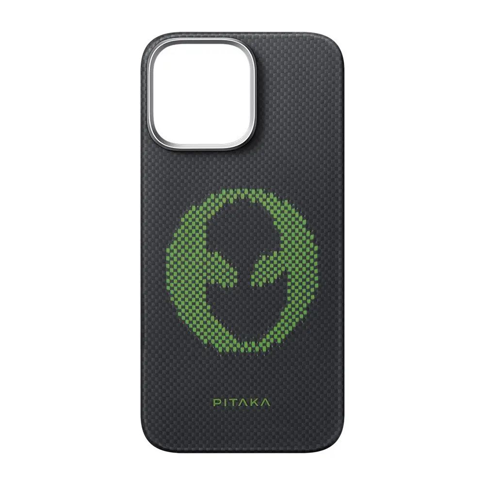 iPhone 16 Pro MagSafe Uyumlu Aramid Fiber Kılıf - Pitaka Tactile Woven Aries