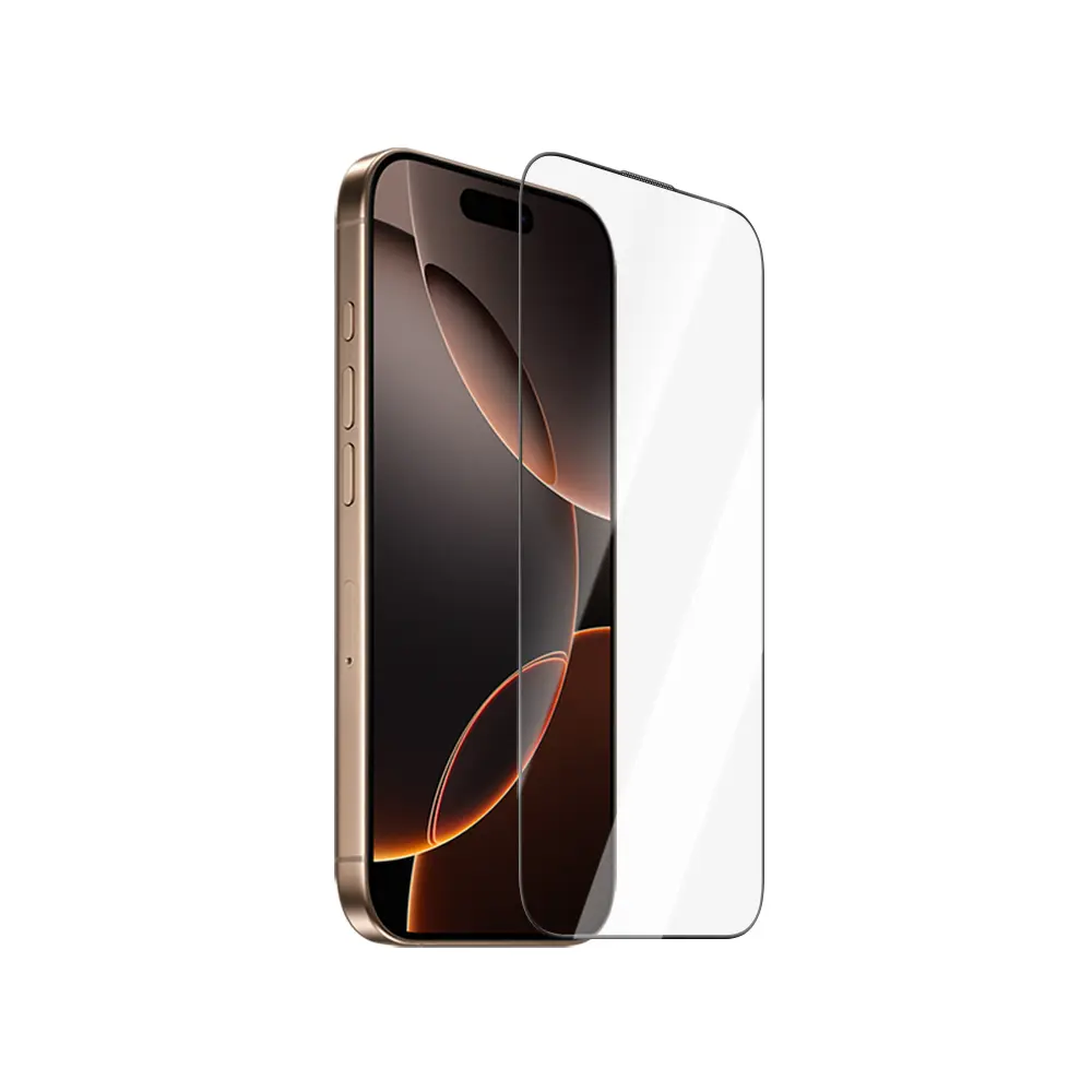 iPhone 16 Pro Max 0.15mm 3D Schott Cam Temperli Ekran Koruyucu - CaseWorld Ultra-Thin
