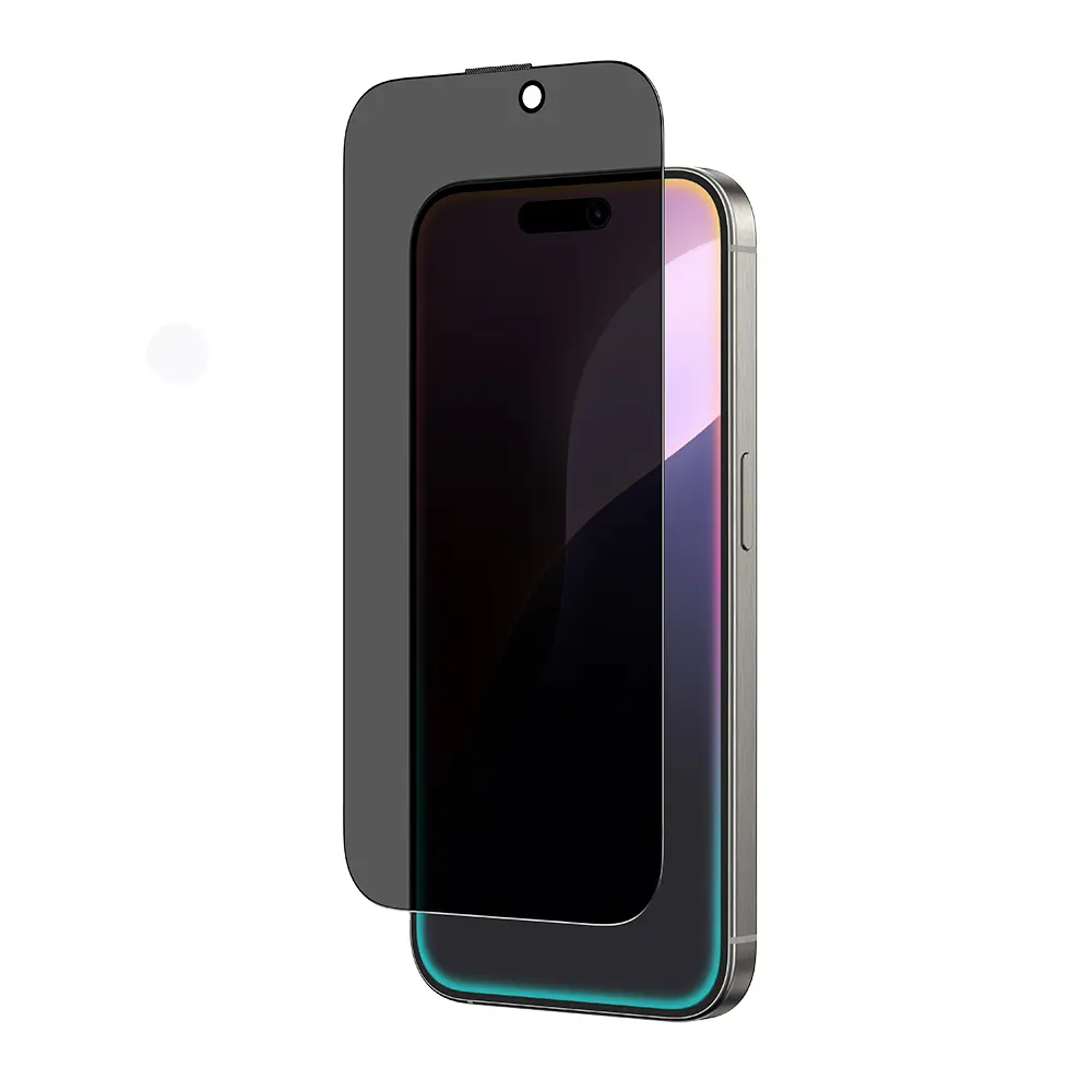 iPhone 16 Pro Max Gizlilik Filtreli Temperli Cam Ekran Koruyucu - Amazingthing Titan Privacy