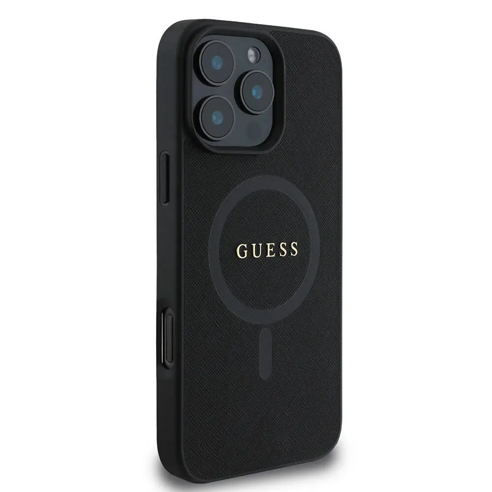 iPhone 16 Pro Max MagSafe Uyumlu Saffiano Kılıf - Guess Classic