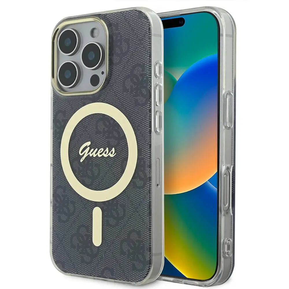 iPhone 16 Pro Max MagSafe Uyumlu 4G Desenli Kılıf - Guess