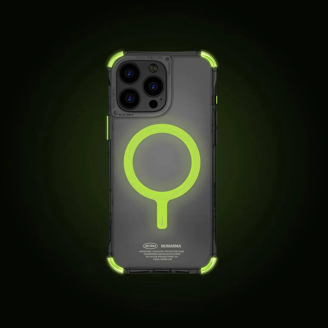 iPhone 16 Pro Max MagSafe Uyumlu Şeffaf Kılıf - Skinarma Saido Nightglow