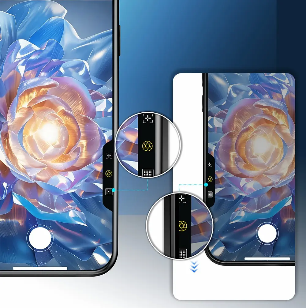 iPhone 16 Pro Max Temperli Cam Ekran Koruyucu - Mohseven Pure Safir Coating