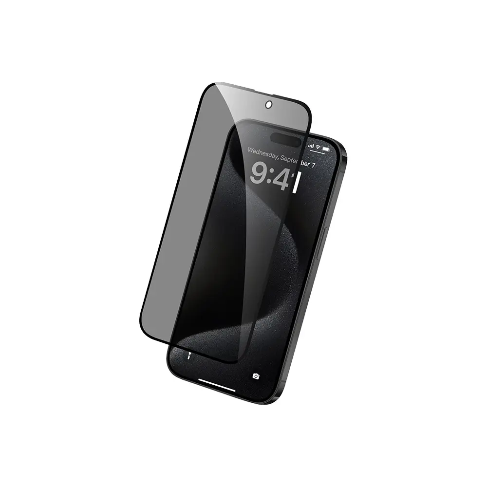 iPhone 16 Hayalet Gizlilik Temperli Cam Ekran Koruyucu - Raptic