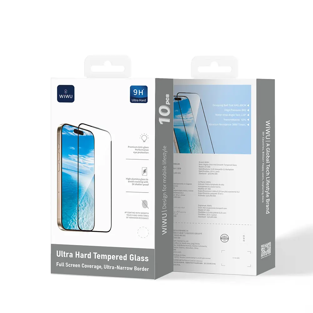 iPhone 17 Air Temperli Cam Ekran Koruyucu 10'lu Paket - Wiwu GT-008