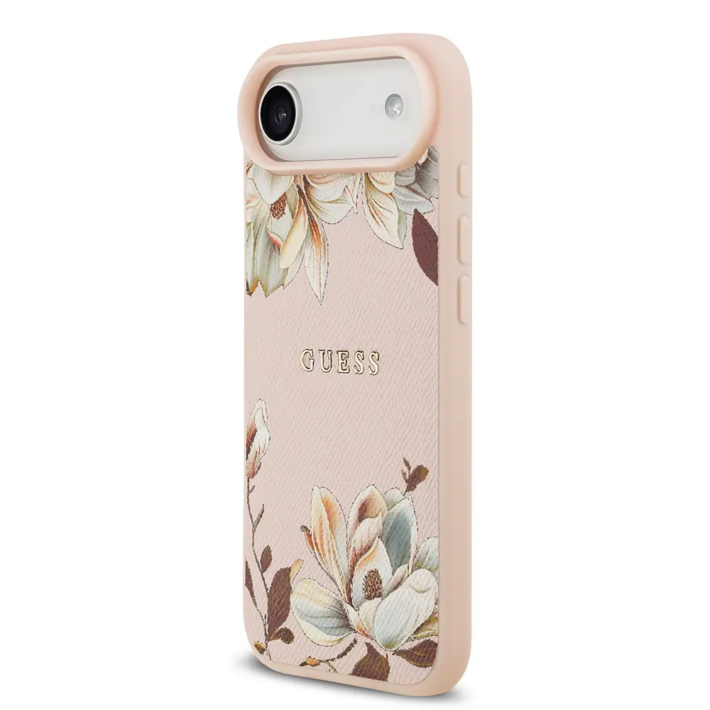 iPhone 17 Air MagSafe Uyumlu Çiçek Tasarımlı Kılıf - Guess Lisanslı