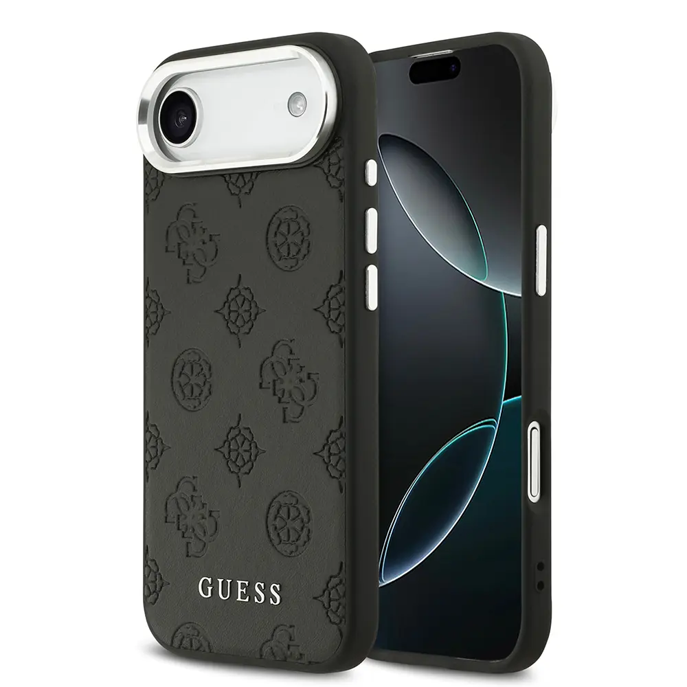 iPhone 17 Air MagSafe Uyumlu PU Deri Kılıf - Guess Peony