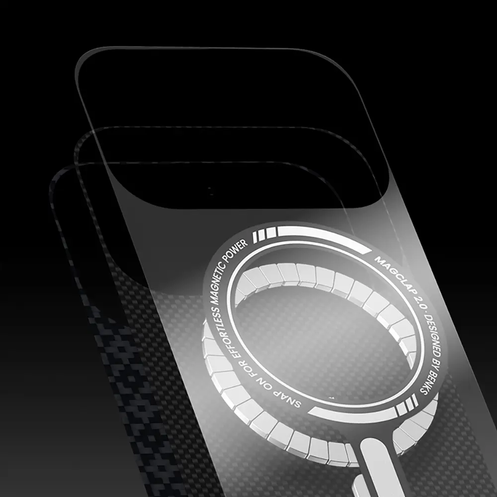 iPhone 17 Air MagSafe Uyumlu Kevlar Karbon Kılıf - Benks ArmorAir ArmorGrid