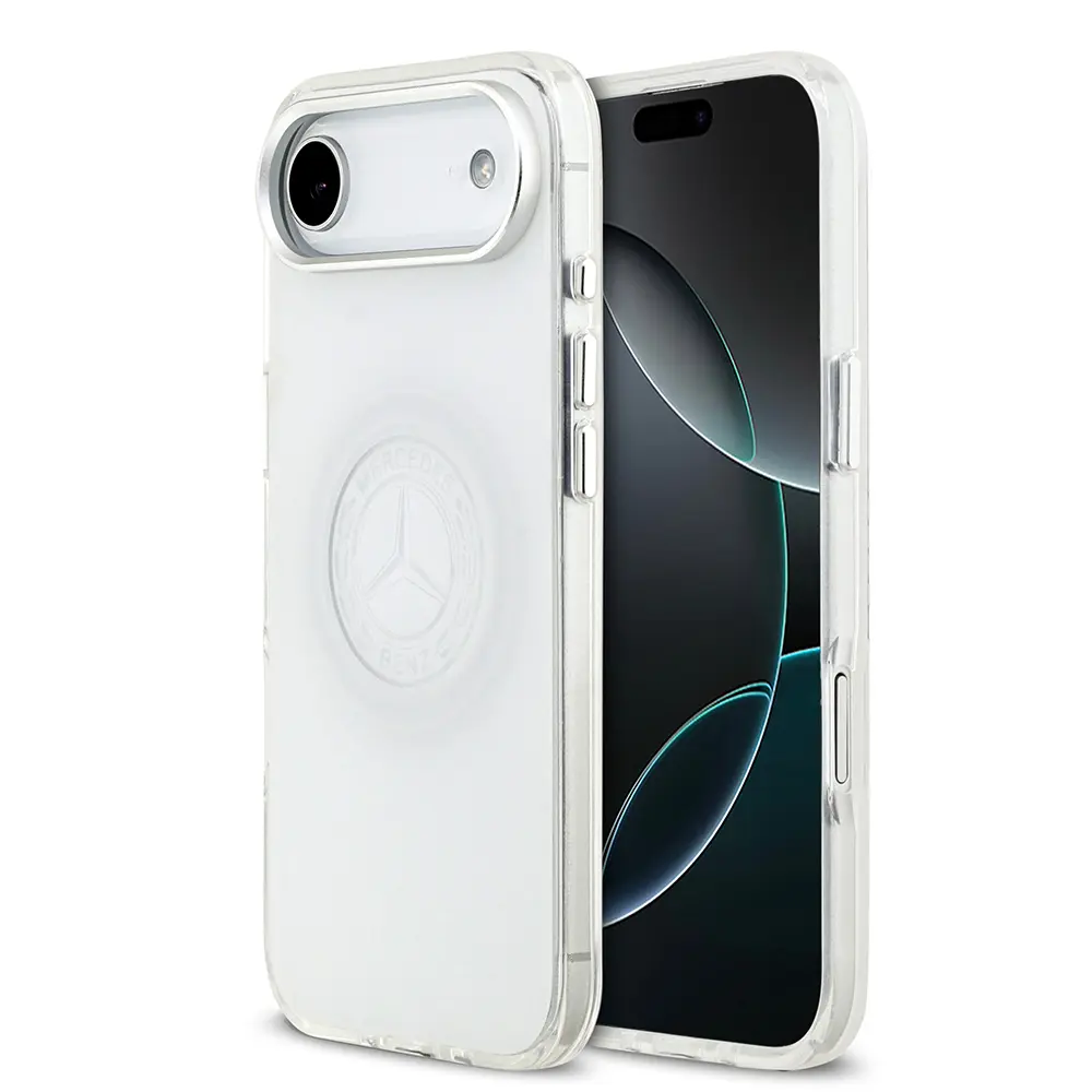 iPhone 17 Air MagSafe Uyumlu Şeffaf Kılıf - Mercedes Benz Nostaljik Yıldız