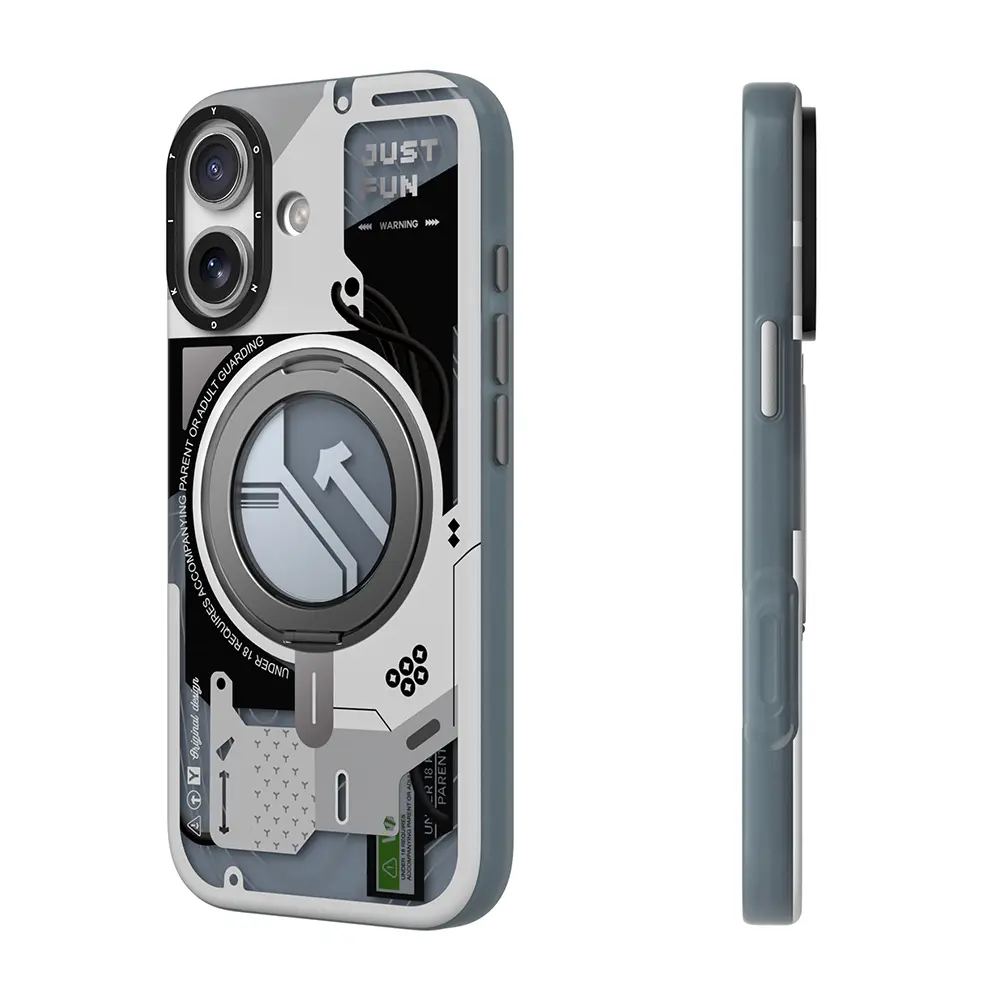 iPhone 17 MagSafe Uyumlu Halka Standlı Kılıf - Youngkit Starship