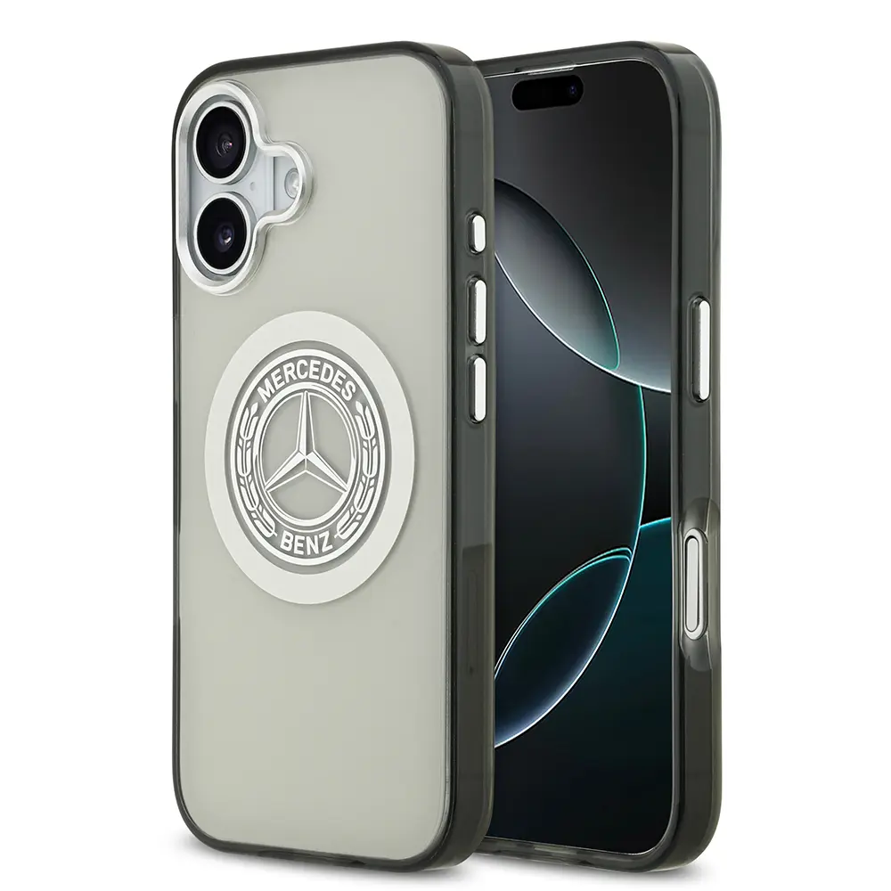 iPhone 17 MagSafe Uyumlu Çift Katmanlı PC Kılıf - Mercedes Benz Nostaljik Yıldız