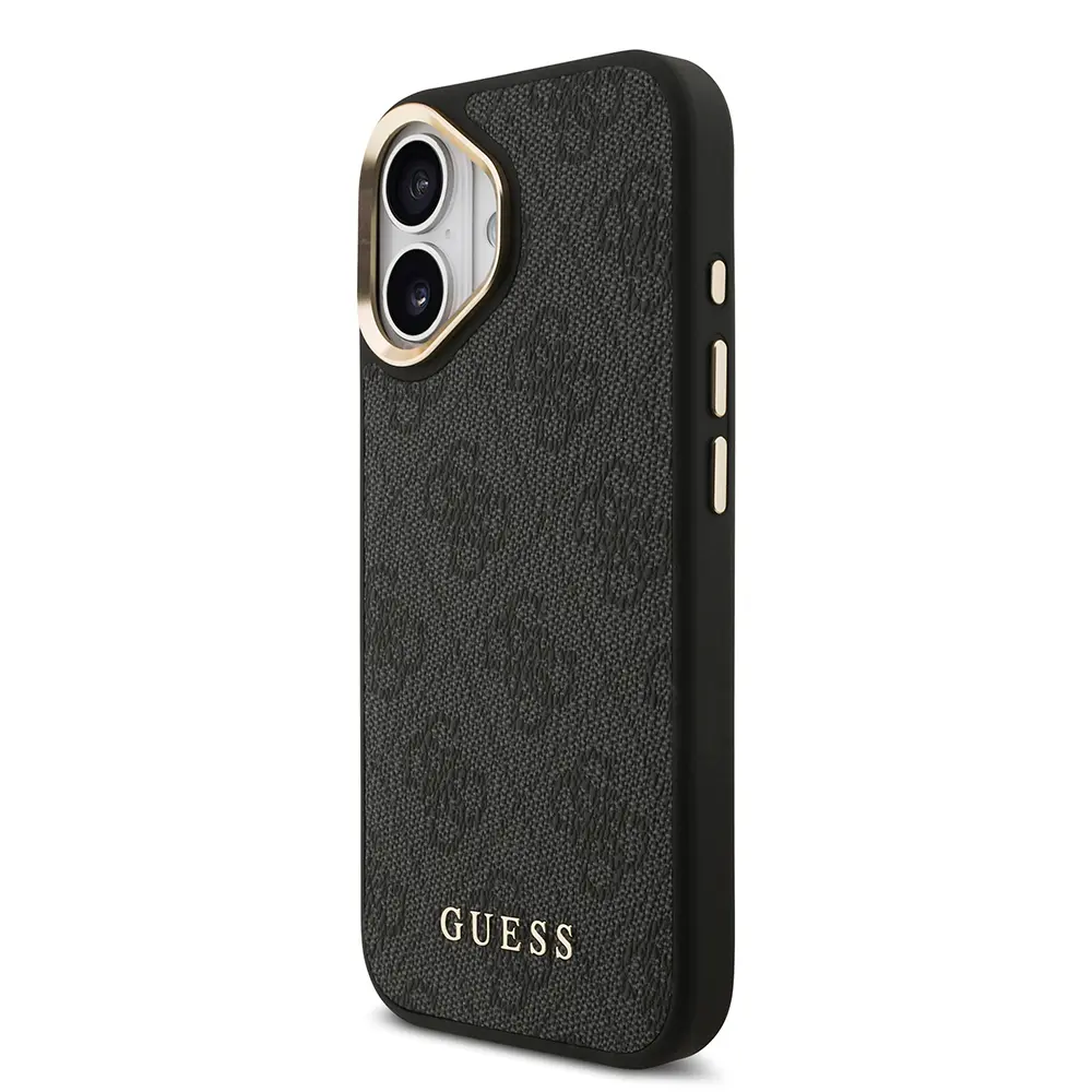 iPhone 17 MagSafe Uyumlu Askılı ve Kartlıklı Kılıf - Guess 4G Logo